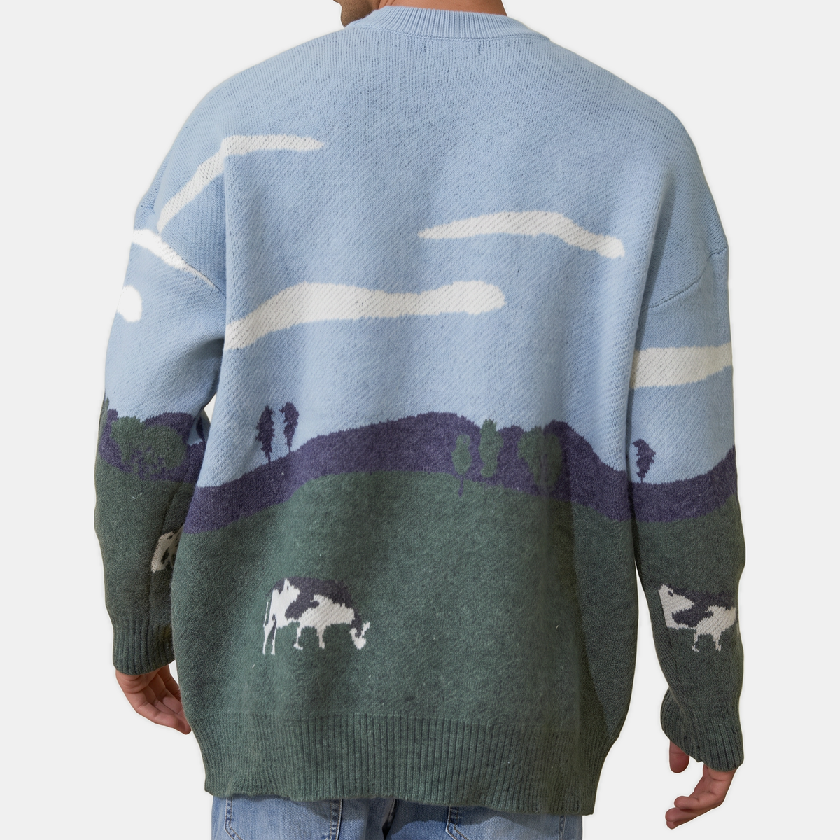 IDUNA - JERSEY OVERSIZE CON DISEÑO INTARSIA