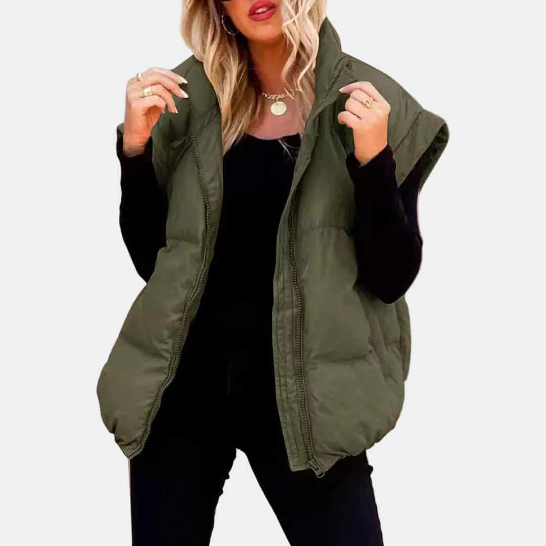 ALVAR - CHALECO ACOLCHADO OVERSIZE CON CUELLO ALTO