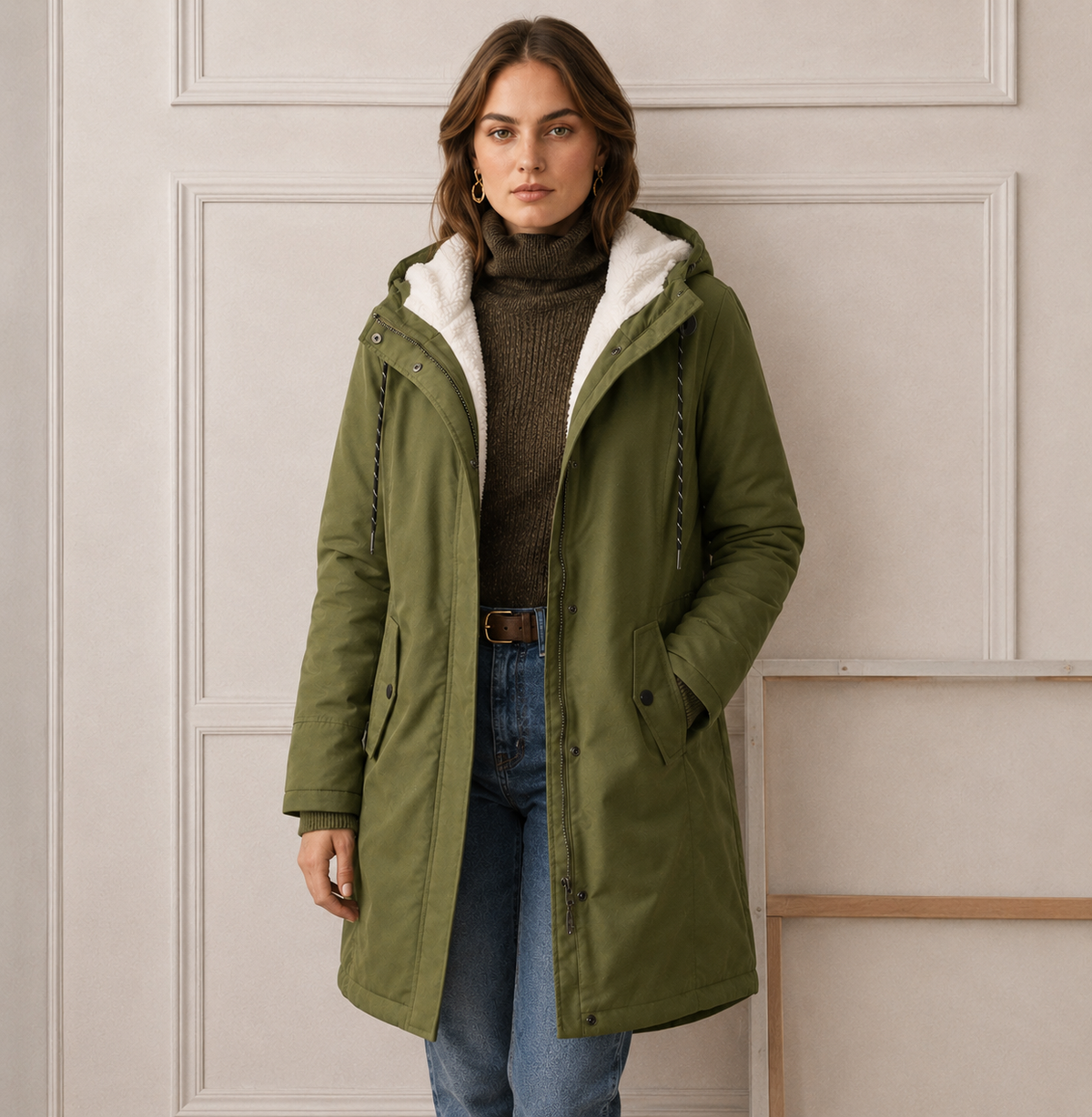 EVEREST - CHAQUETA CÁLIDA CON CAPUCHA PARA EL FRÍO