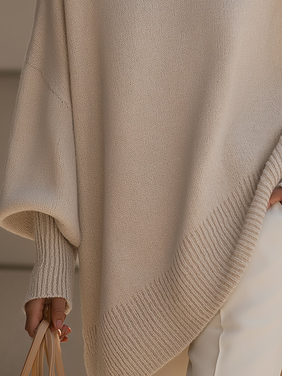 ISOLDE - JERSEY OVERSIZE DE PUNTO CON CAÍDA