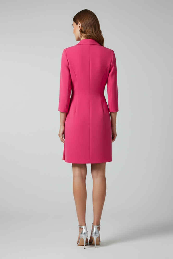 AURORE - VESTIDO BLAZER CON SOLAPA Y CINTURA DEFINIDA