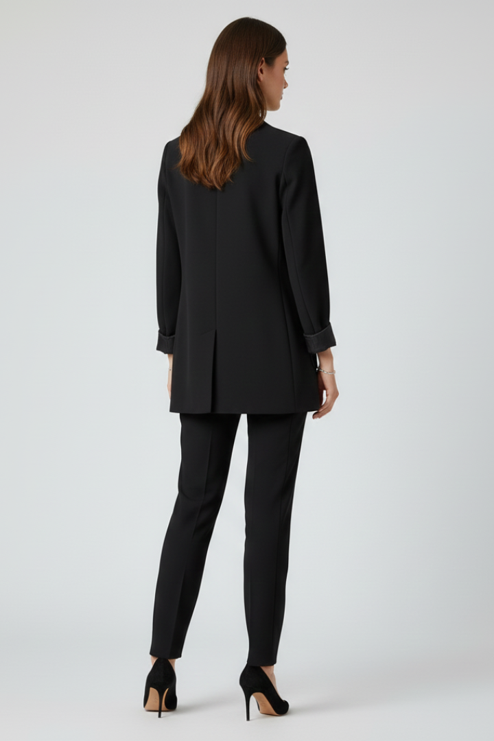 ESTELLE - BLAZER ABIERTO CON SOLAPA ESTRUCTURADA
