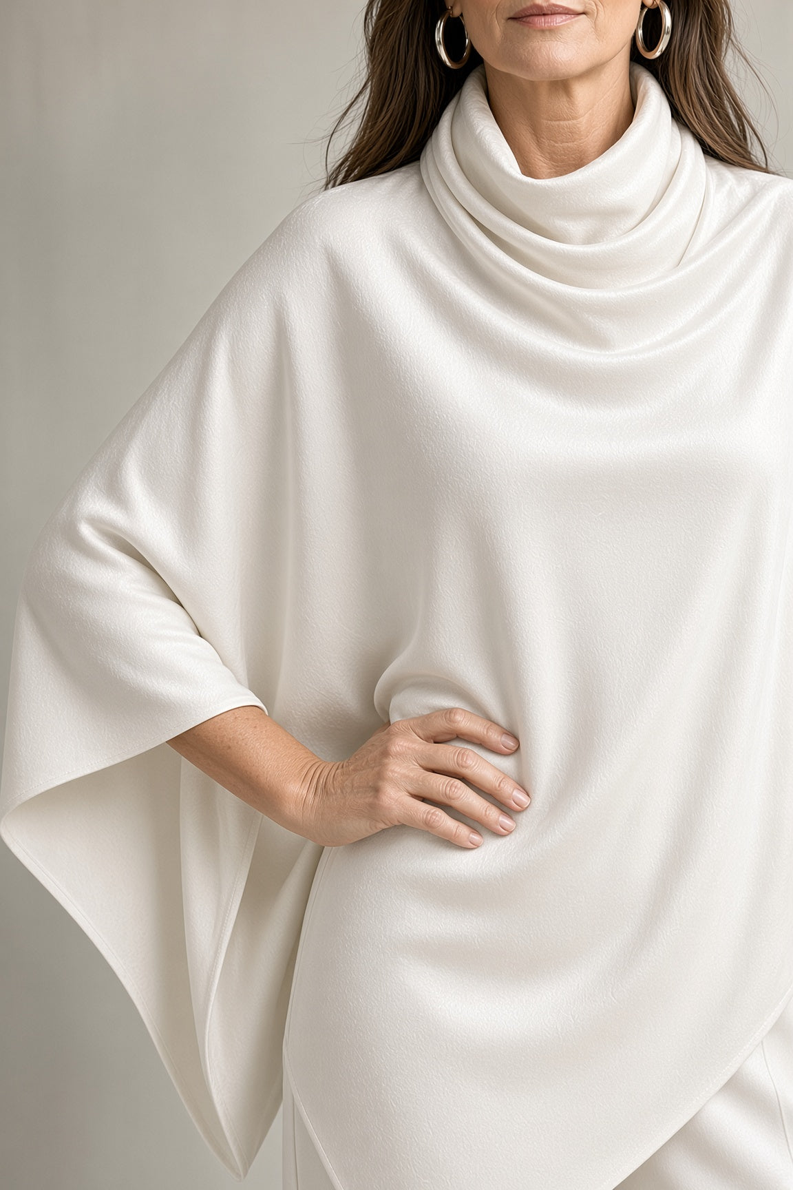 MIRANDA - CONJUNTO DE TERCIOPELO CON TOP TIPO PONCHO