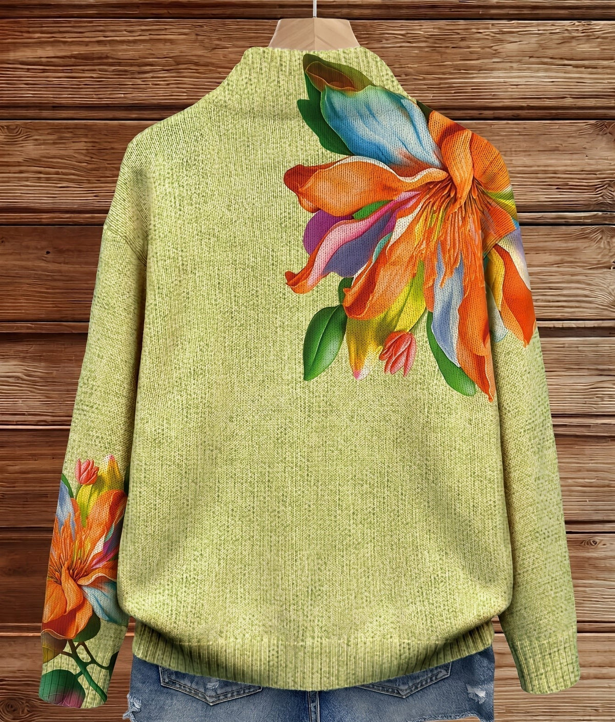 SIDONIE - CÁRDIGAN CON ESTAMPADO DE LIRIOS TROPICALES