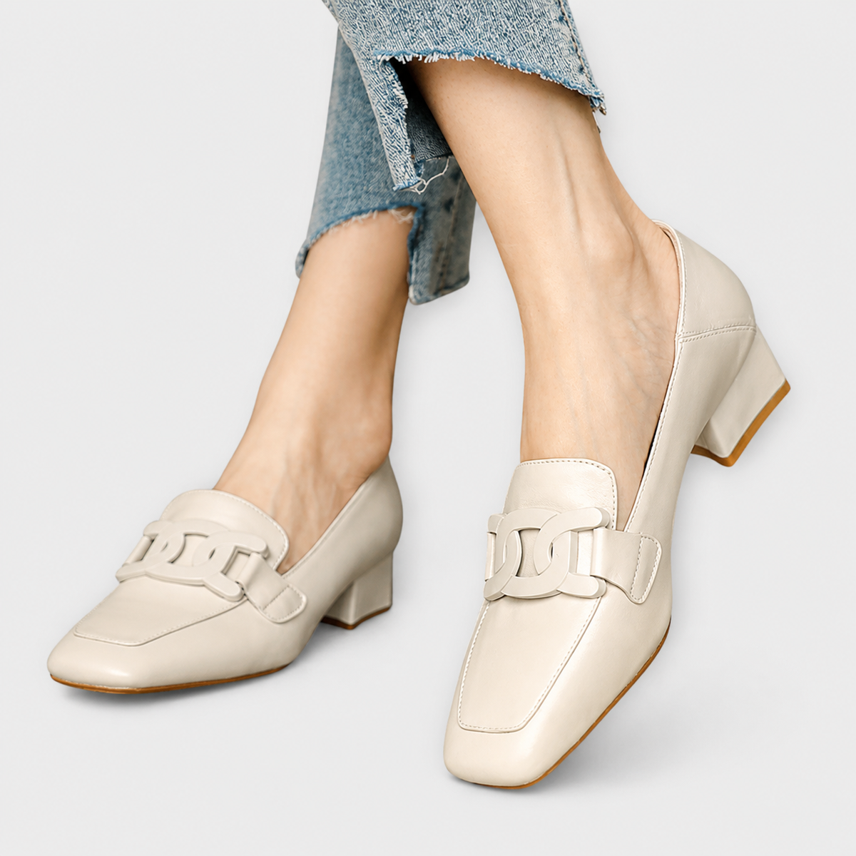 MONIKA - MOCASINES CON TACÓN