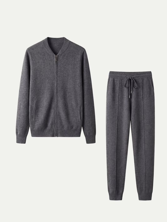 CONJUNTO CON CHAQUETA - GRIS OSCURO