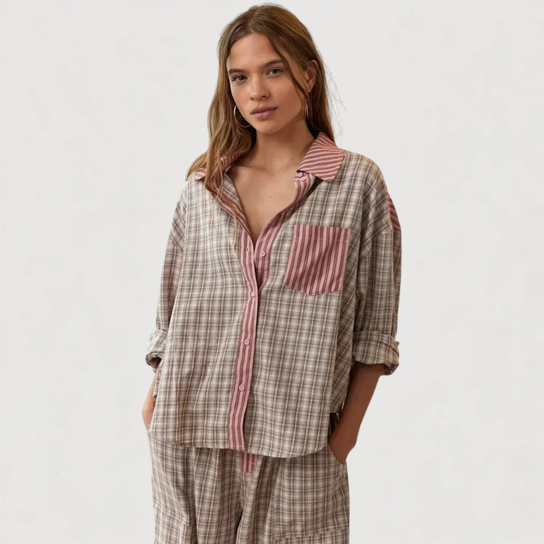LORIENNE - CONJUNTO DE PIJAMA HOLGADO