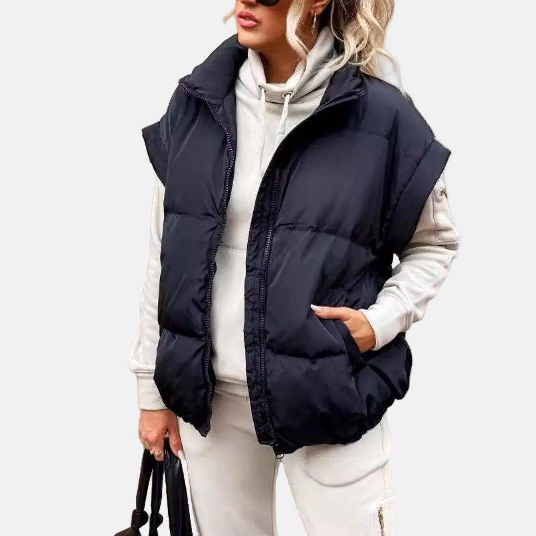 ALVAR - CHALECO ACOLCHADO OVERSIZE CON CUELLO ALTO
