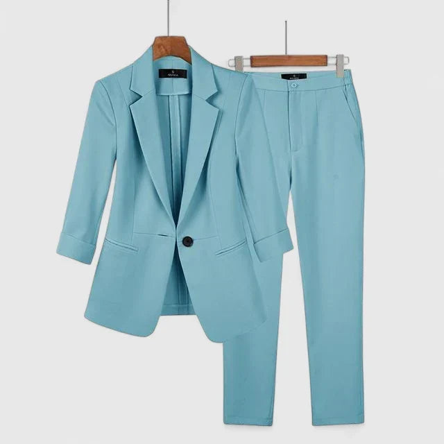 NYVANNA - CONJUNTO DE BLAZER Y PANTALÓN