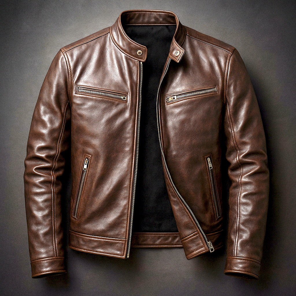 VITTORIO - CHAQUETA DE CUERO VINTAGE