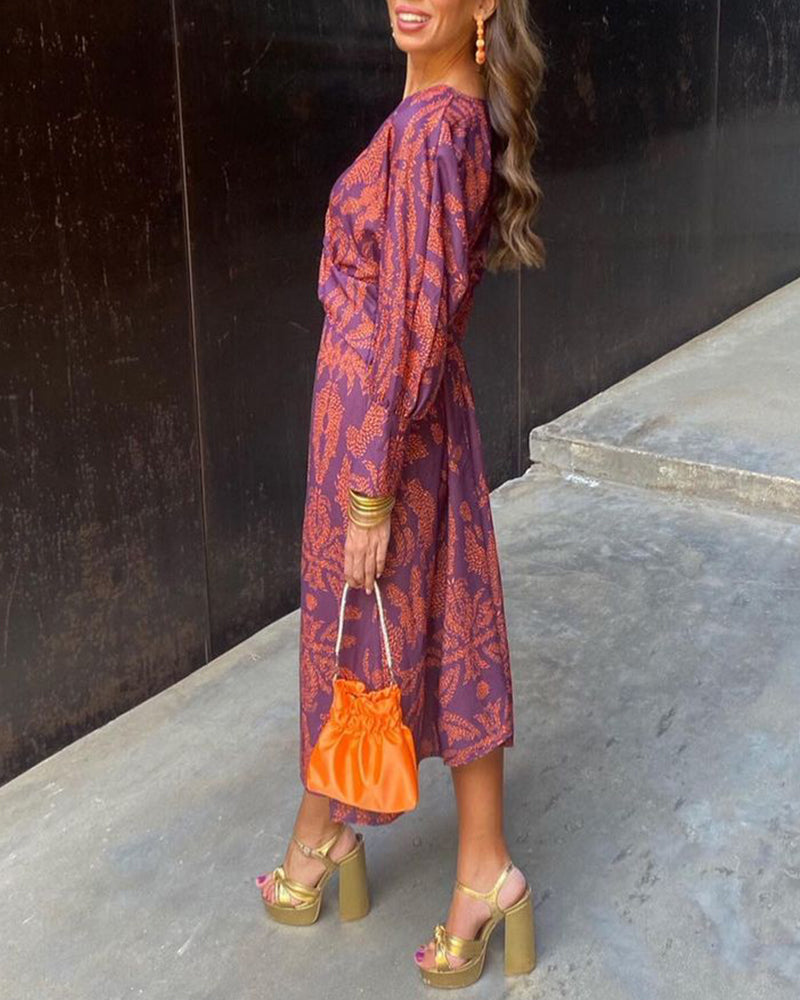 IGNACIA - VESTIDO MIDI ESTAMPADO
