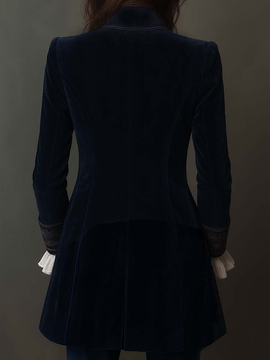 ANASTASIA - CHAQUETA LARGA BORDADA