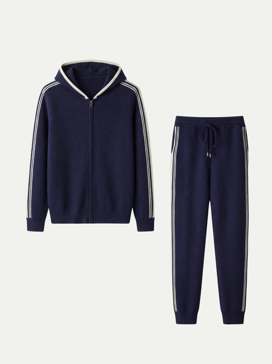 CONJUNTO CON CAPUCHA - AZUL MARINO