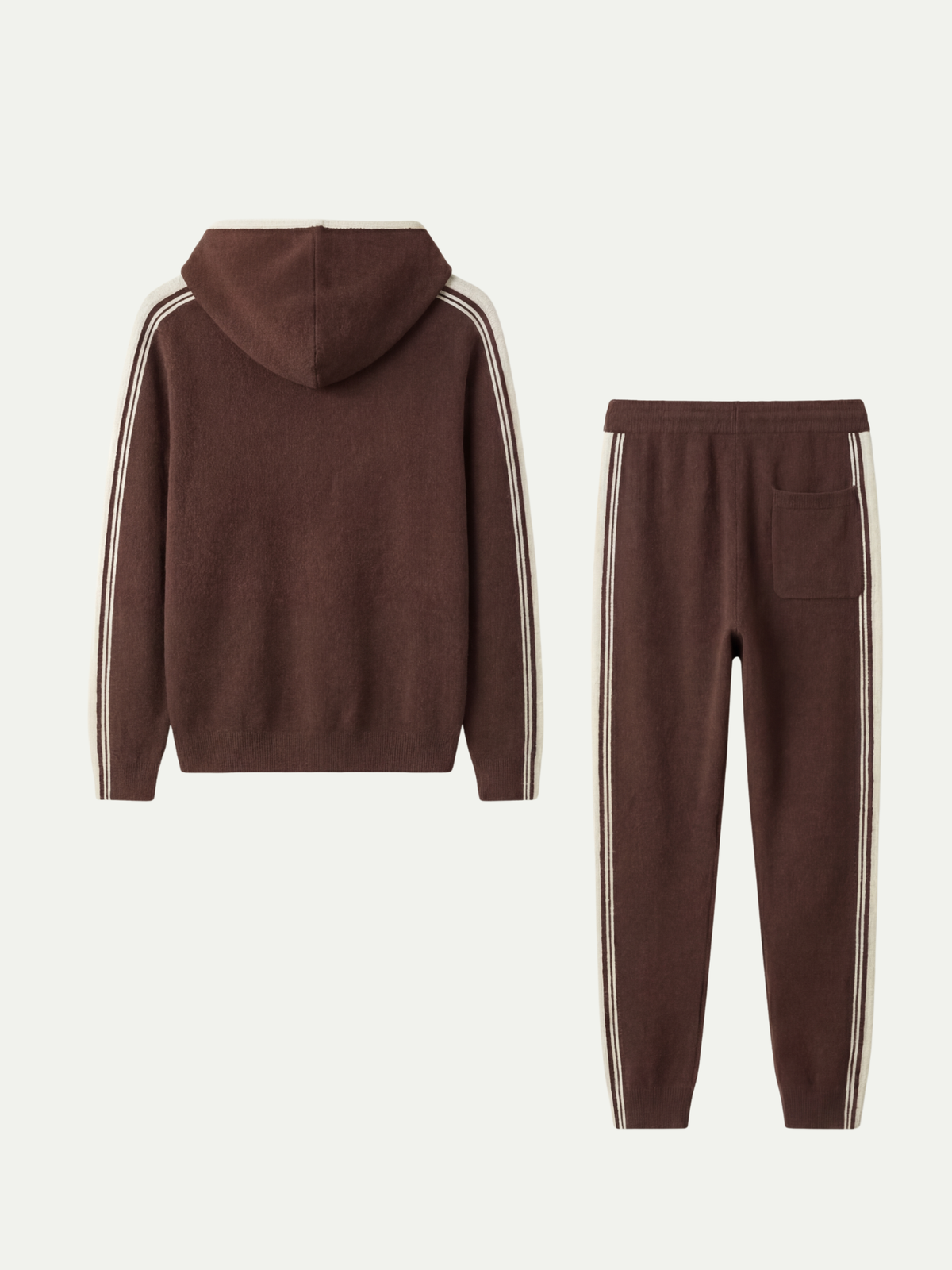 CONJUNTO CON CAPUCHA - MARRÓN