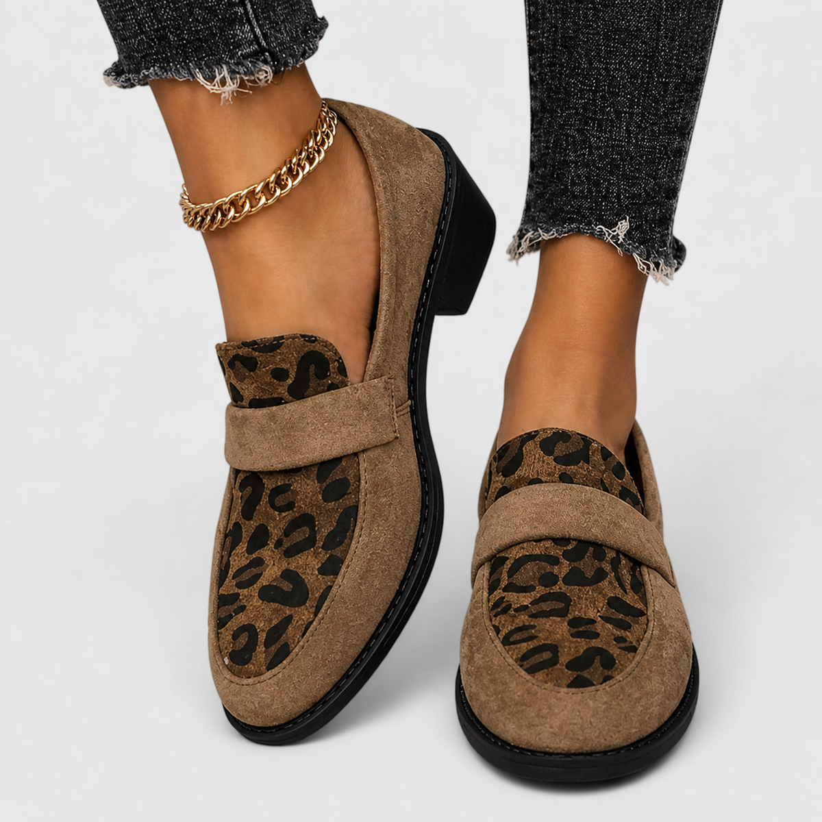 BRUNIKA - MOCASINES DE LEOPARDO