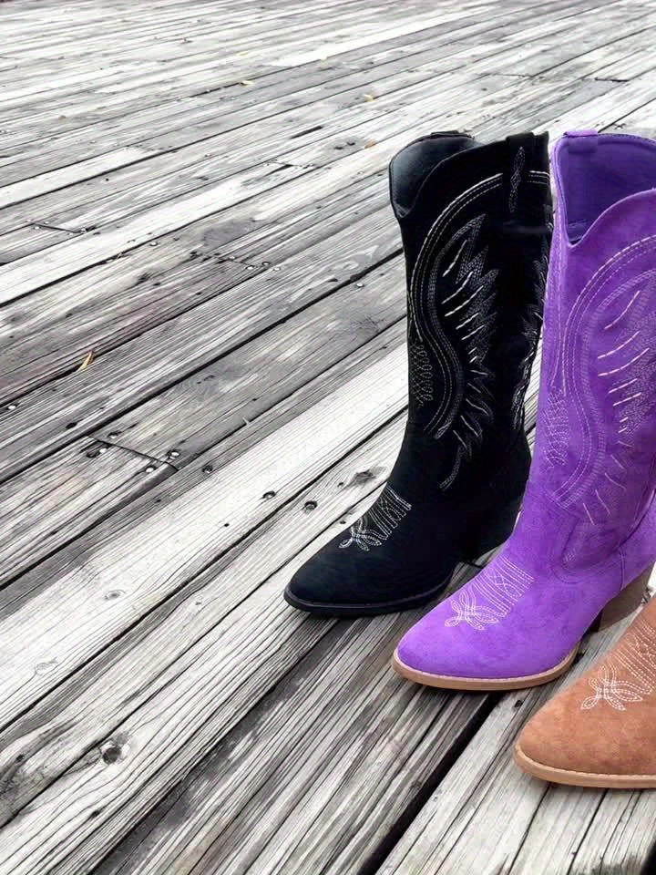 JOSEPHINE - BOTAS CAMPERAS BORDADAS