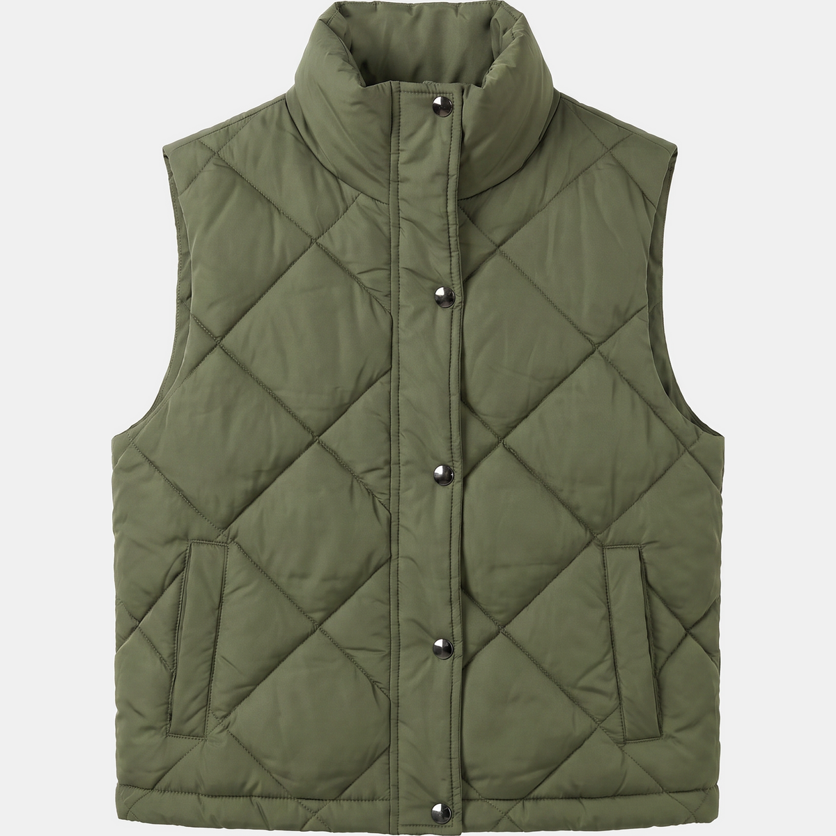 VINTRA - CHALECO ACOLCHADO MIDI CON CAPUCHA