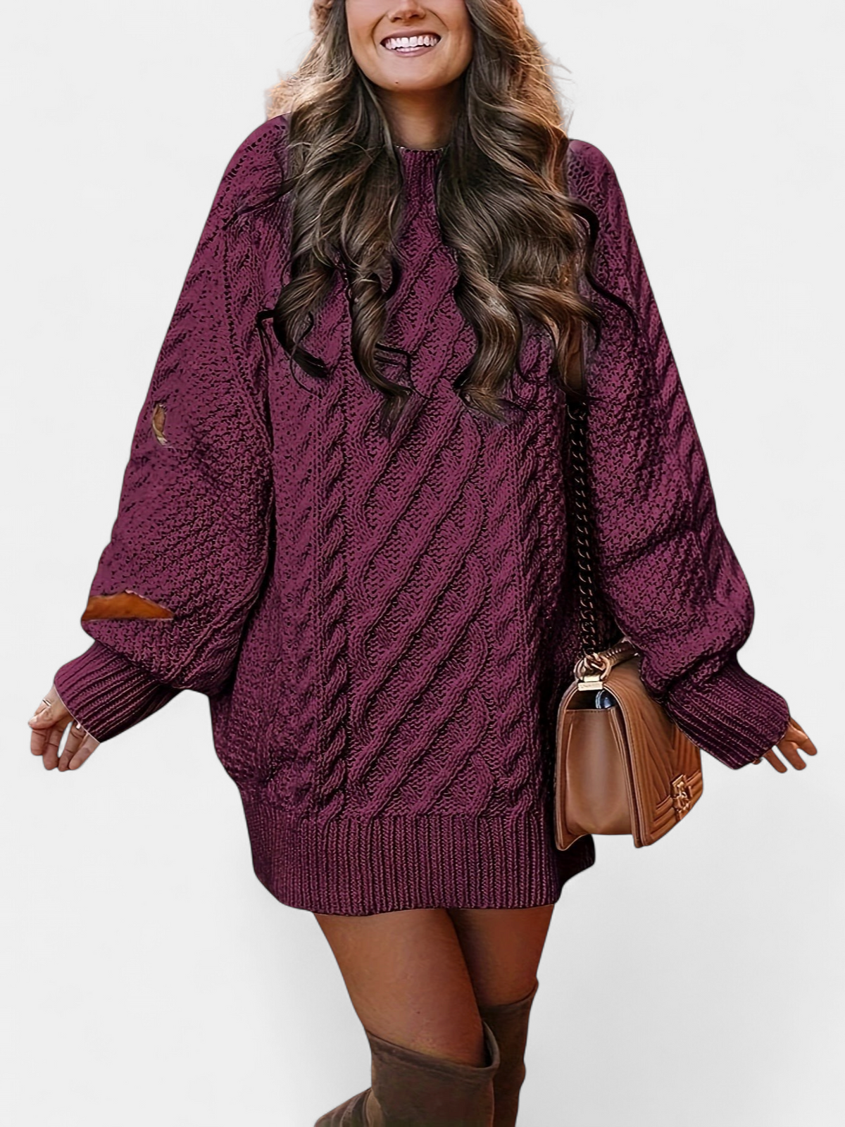 EMORY - JERSEY DE PUNTO TRENZADO OVERSIZE