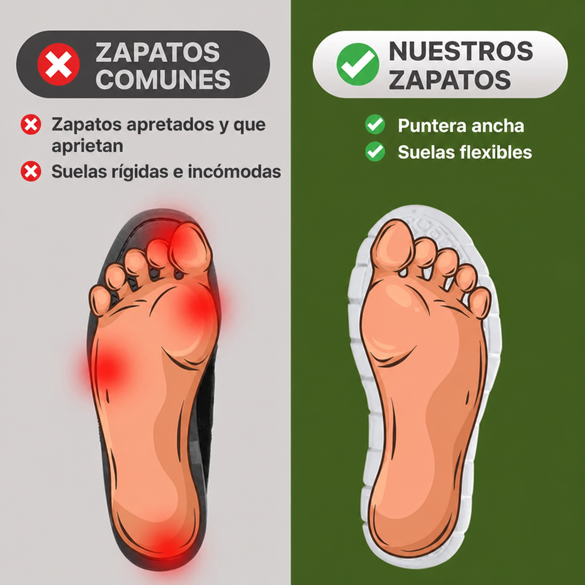 PAUSA - ZAPATOS DE CONFORT 12H