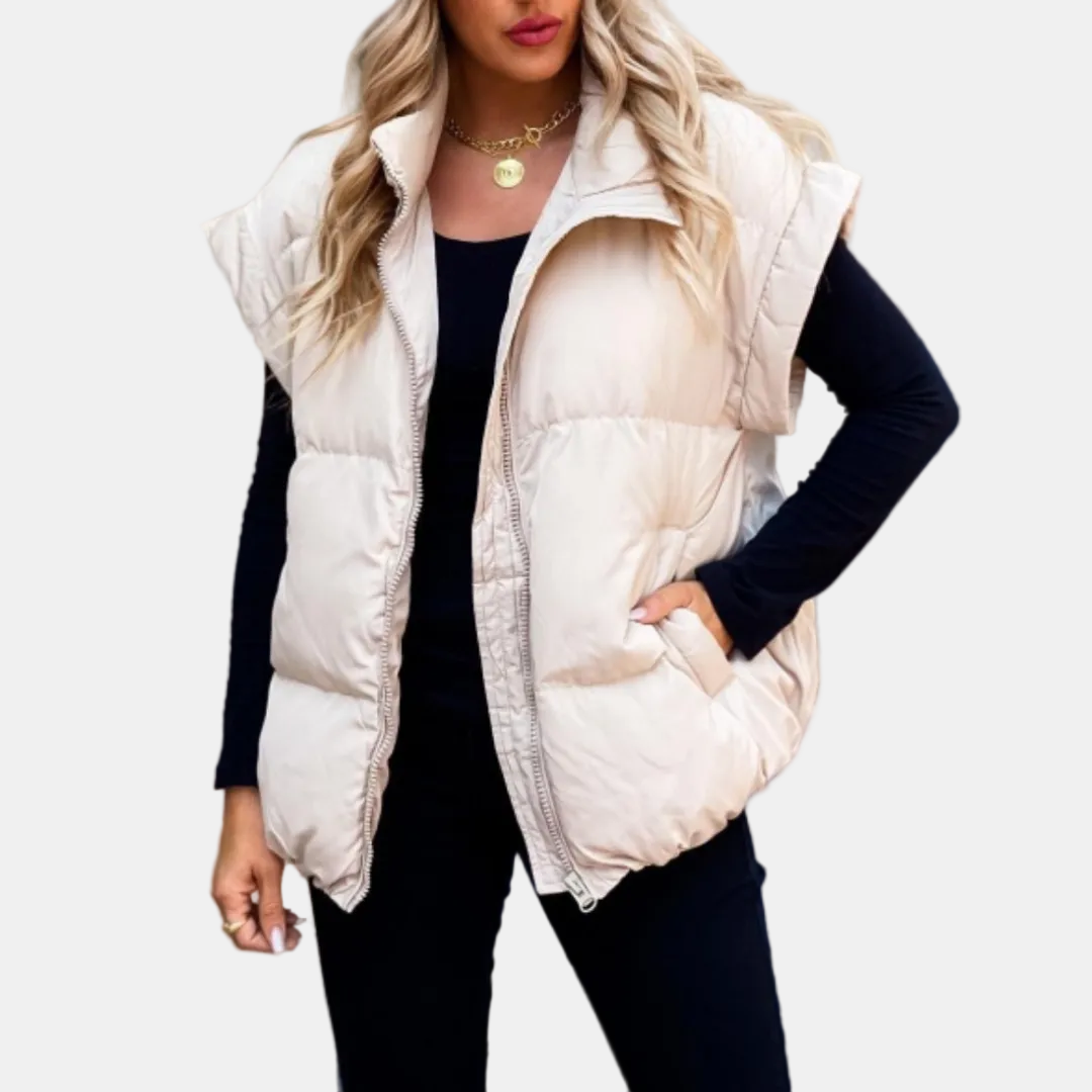 ALVAR - CHALECO ACOLCHADO OVERSIZE CON CUELLO ALTO