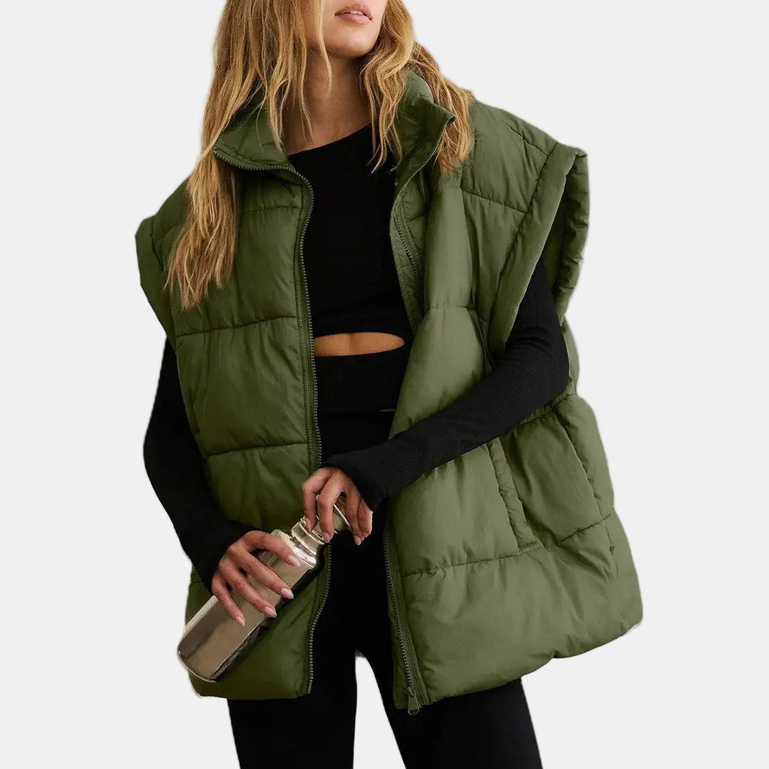 ALVAR - CHALECO ACOLCHADO OVERSIZE CON CUELLO ALTO