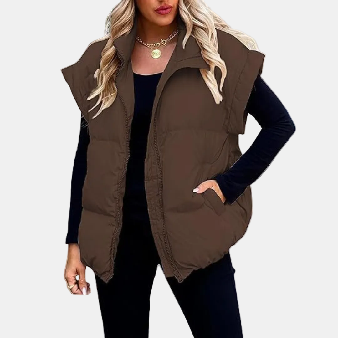 ALVAR - CHALECO ACOLCHADO OVERSIZE CON CUELLO ALTO