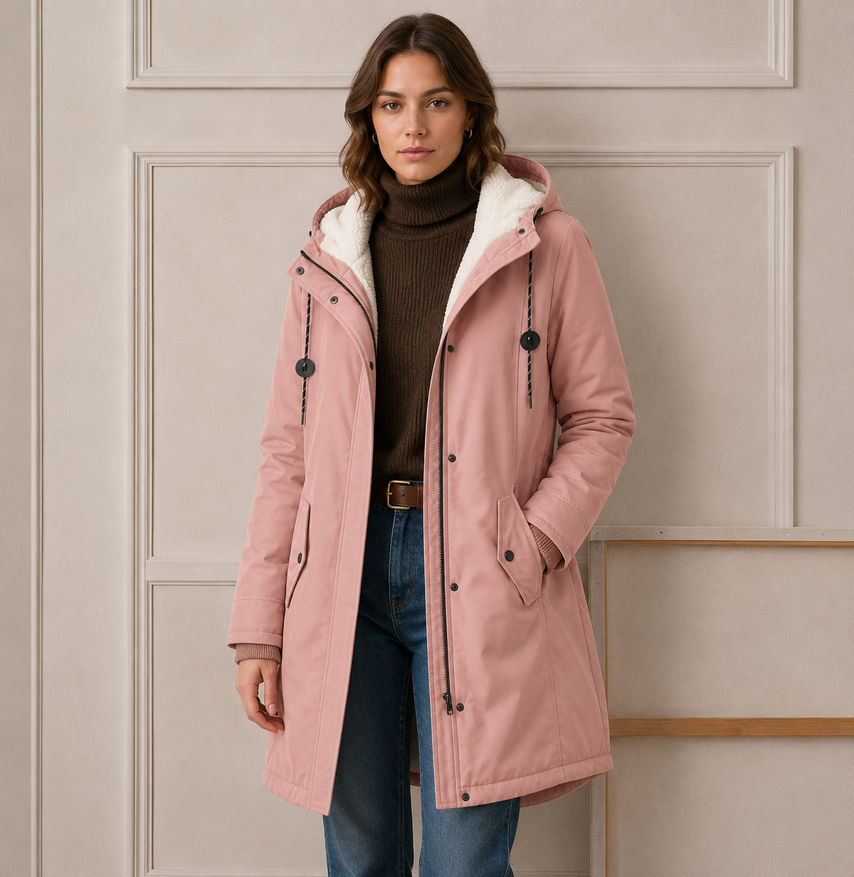 EVEREST - CHAQUETA CÁLIDA CON CAPUCHA PARA EL FRÍO