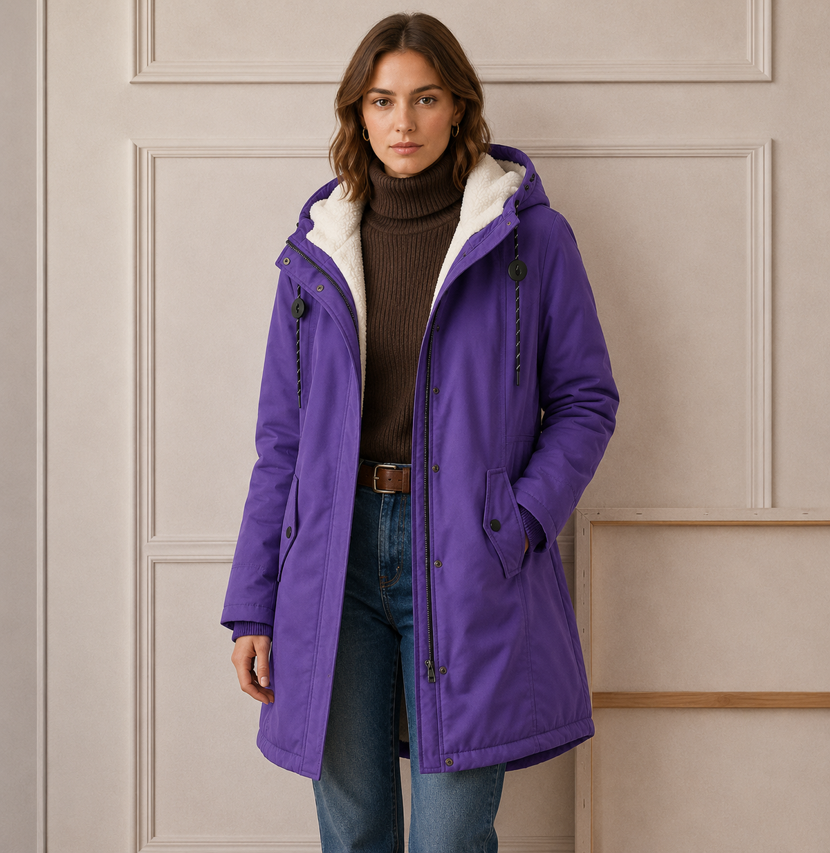 EVEREST - CHAQUETA CÁLIDA CON CAPUCHA PARA EL FRÍO