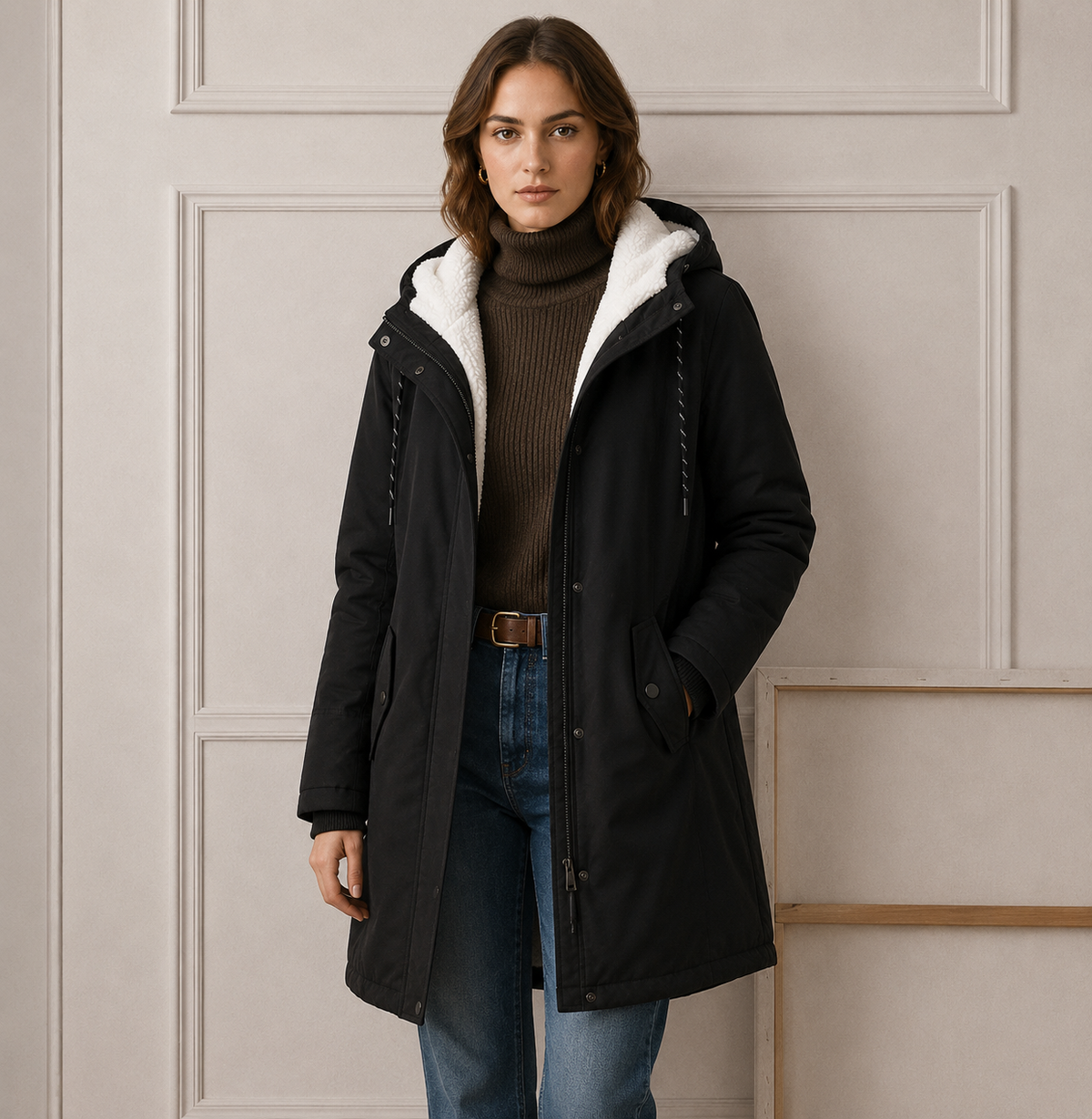 EVEREST - CHAQUETA CÁLIDA CON CAPUCHA PARA EL FRÍO