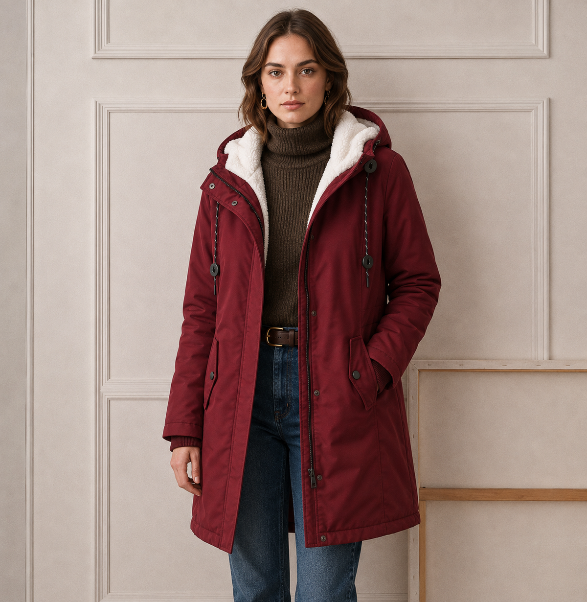 EVEREST - CHAQUETA CÁLIDA CON CAPUCHA PARA EL FRÍO