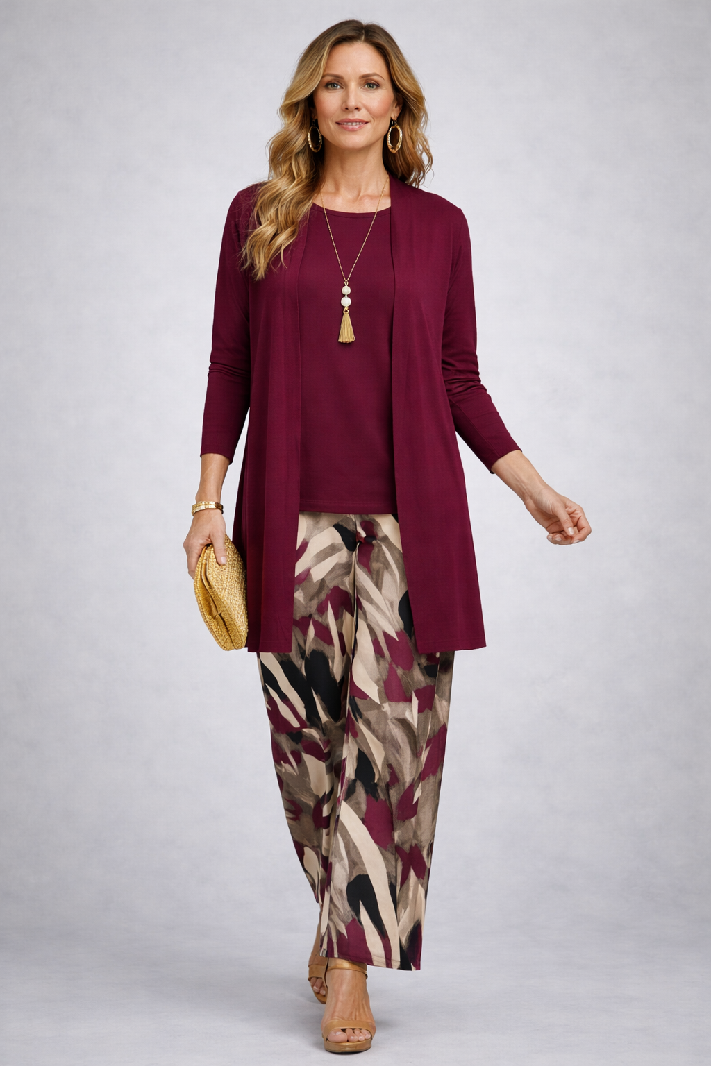 FIAMMA - CONJUNTO DE TRES PIEZAS EN MORADO