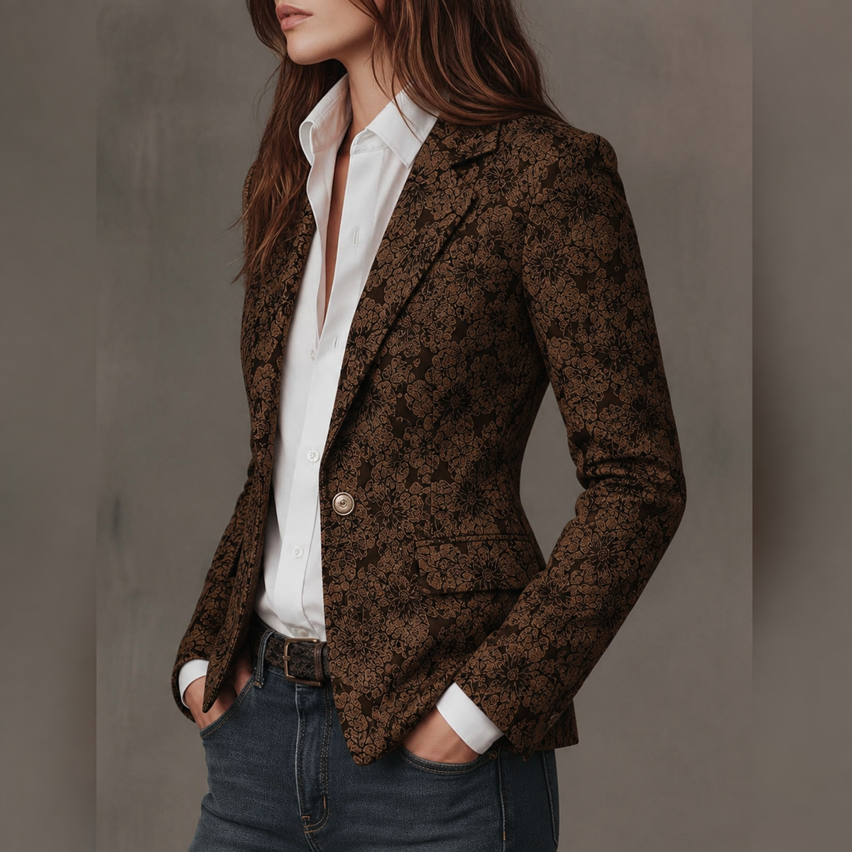 ROSAMUND - BLAZER DE JACQUARD PAISLEY