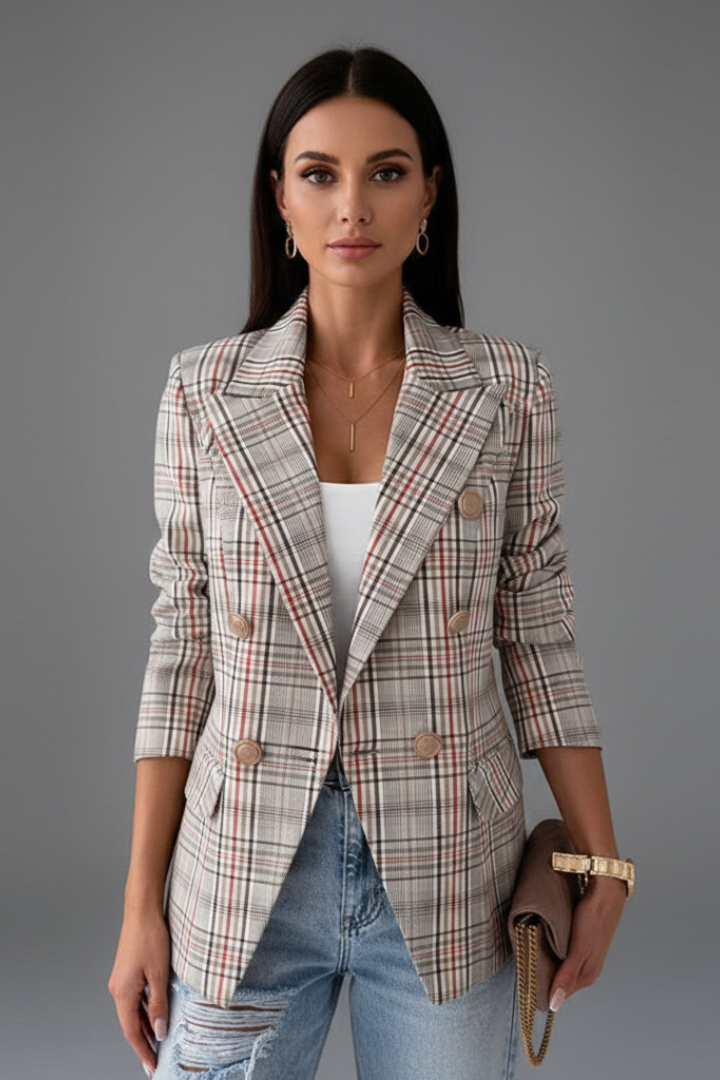 DELPHINE - BLAZER ENTALLADO DE TEXTURA