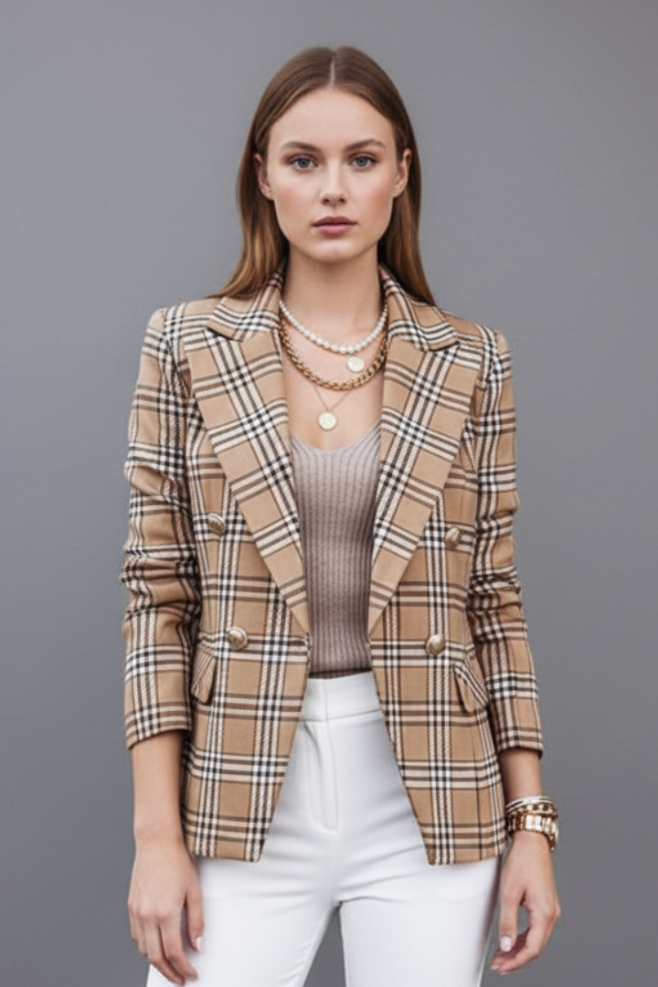 DELPHINE - BLAZER ENTALLADO DE TEXTURA