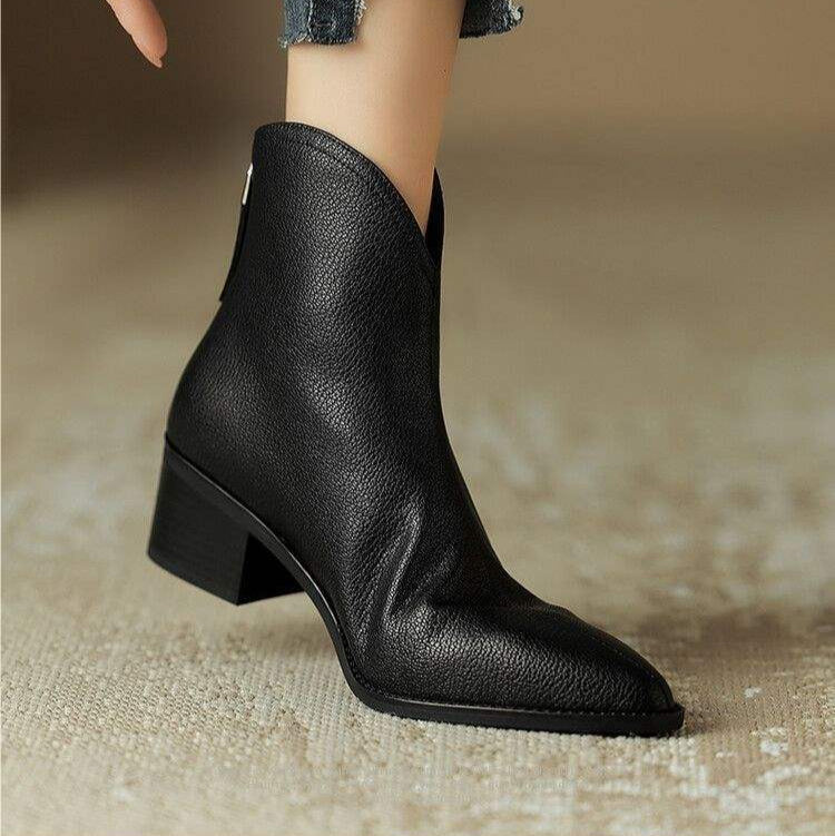 KENSLEY - BOTINES ELEGANTES DE TACÓN ANCHO