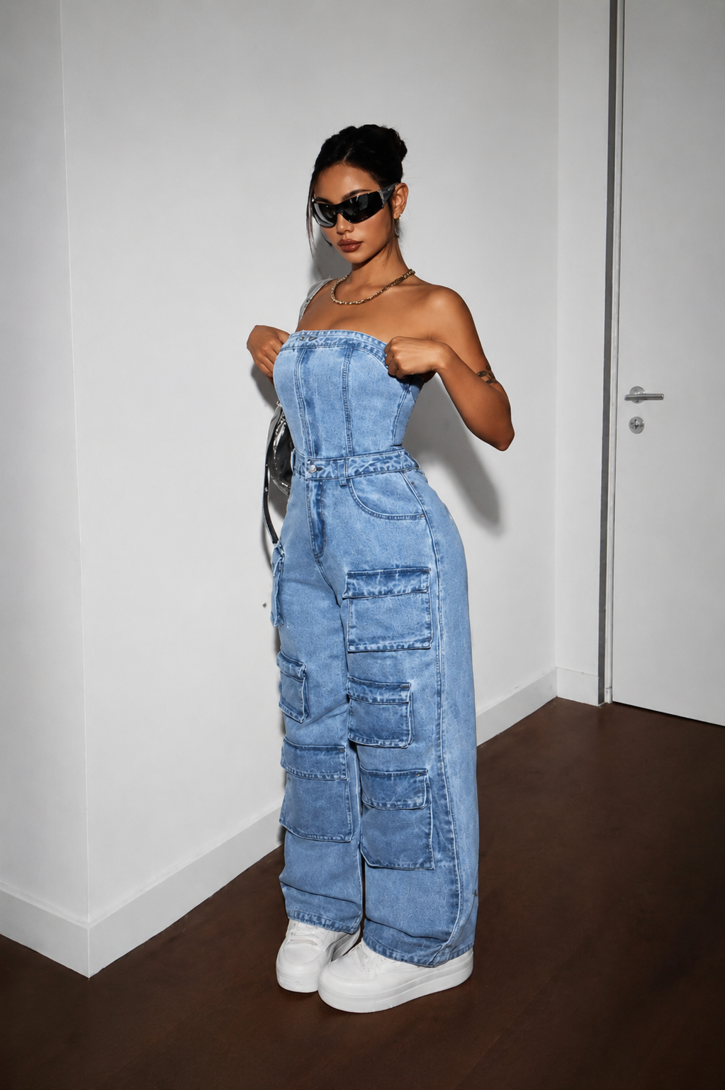 MONO DE MEZCLILLA OFF SHOULDER