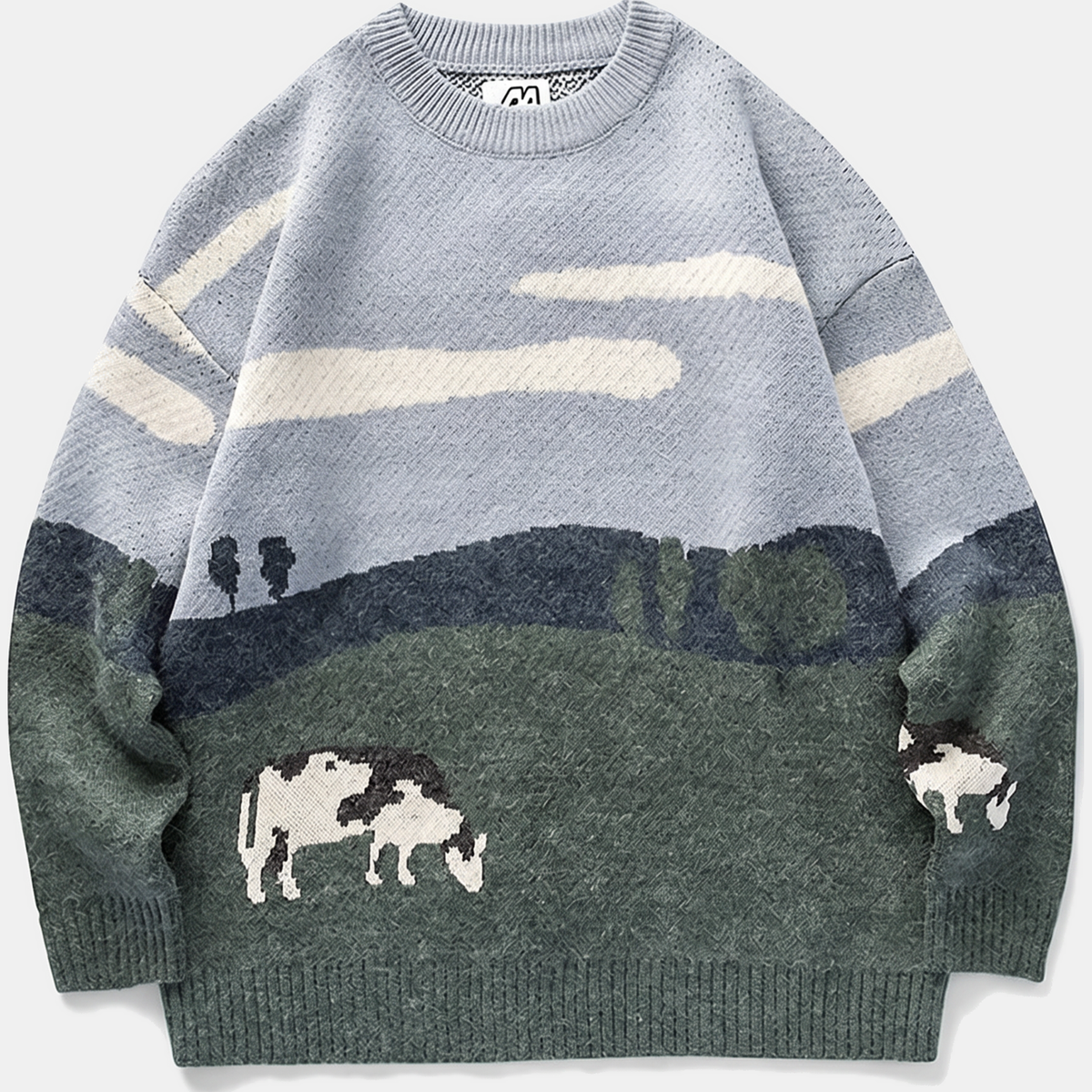 IDUNA - JERSEY OVERSIZE CON DISEÑO INTARSIA