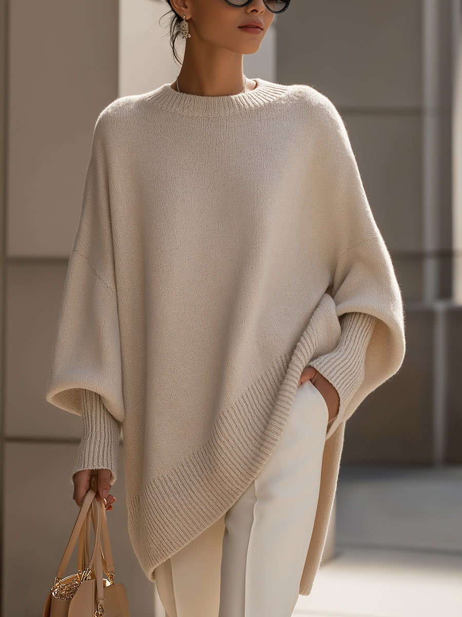 ISOLDE - JERSEY OVERSIZE DE PUNTO CON CAÍDA
