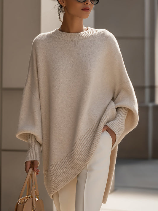 ISOLDE - JERSEY OVERSIZE DE PUNTO CON CAÍDA
