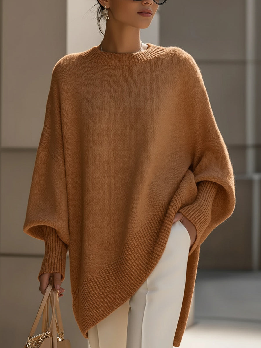 ISOLDE - JERSEY OVERSIZE DE PUNTO CON CAÍDA