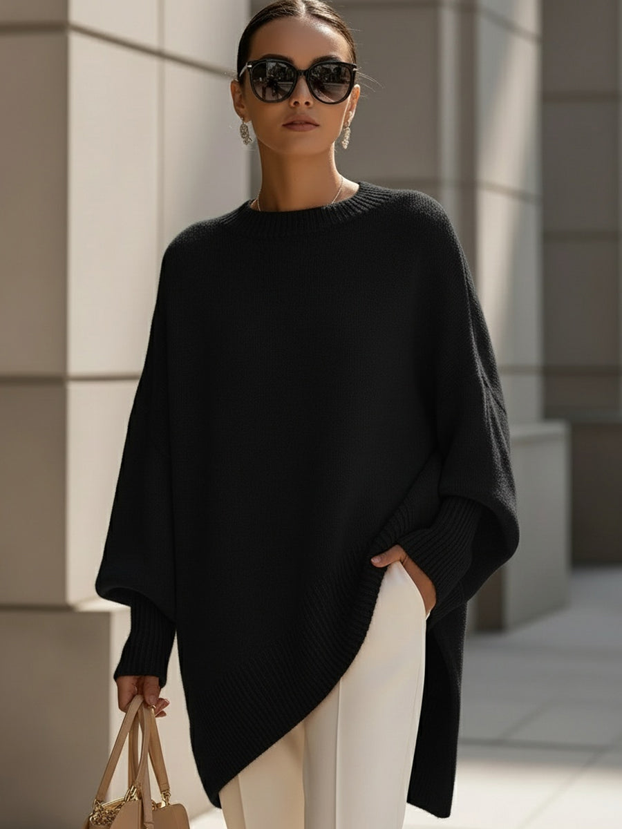 ISOLDE - JERSEY OVERSIZE DE PUNTO CON CAÍDA