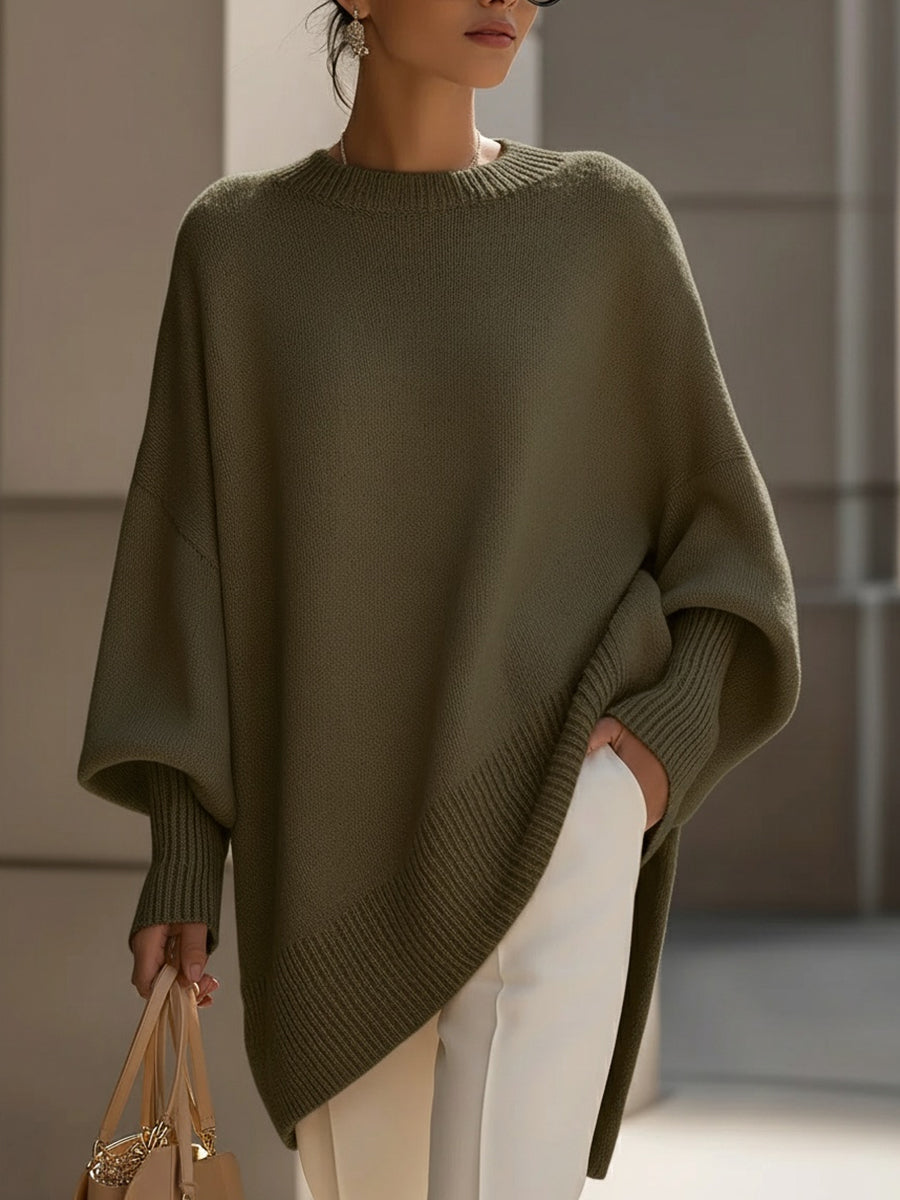 ISOLDE - JERSEY OVERSIZE DE PUNTO CON CAÍDA