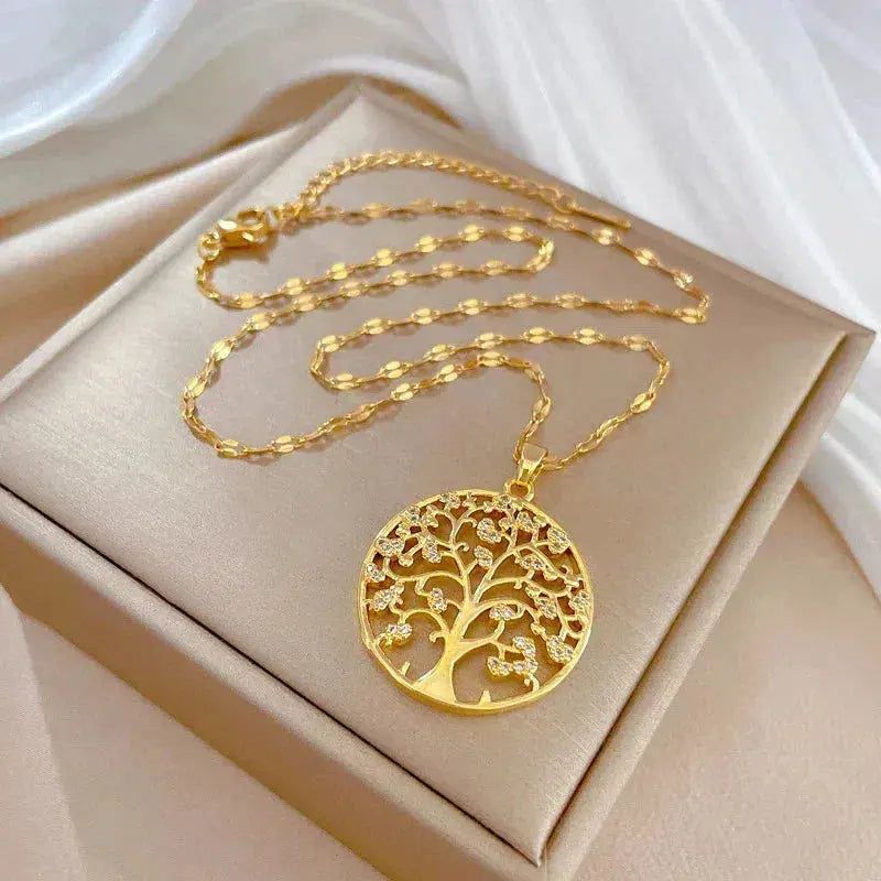 COLLAR ÁRBOL DE LA VIDA DORADO