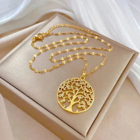 COLLAR ÁRBOL DE LA VIDA DORADO