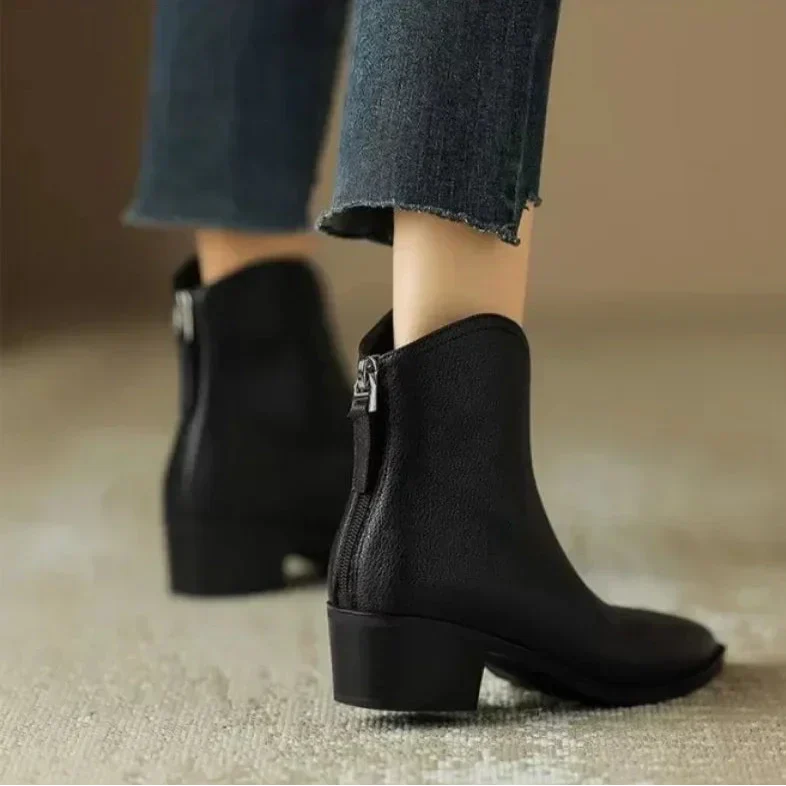 KENSLEY - BOTINES ELEGANTES DE TACÓN ANCHO