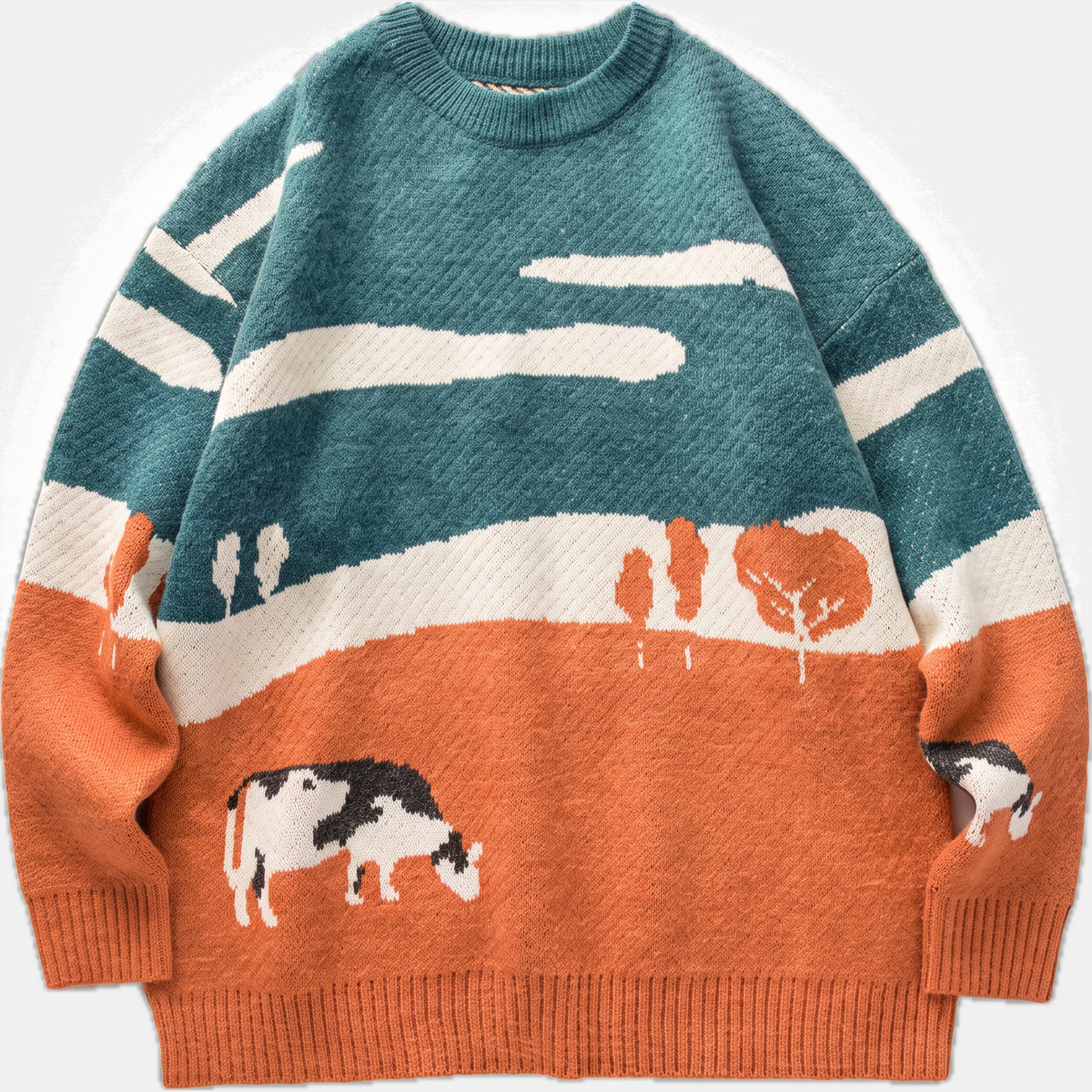 IDUNA - JERSEY OVERSIZE CON DISEÑO INTARSIA