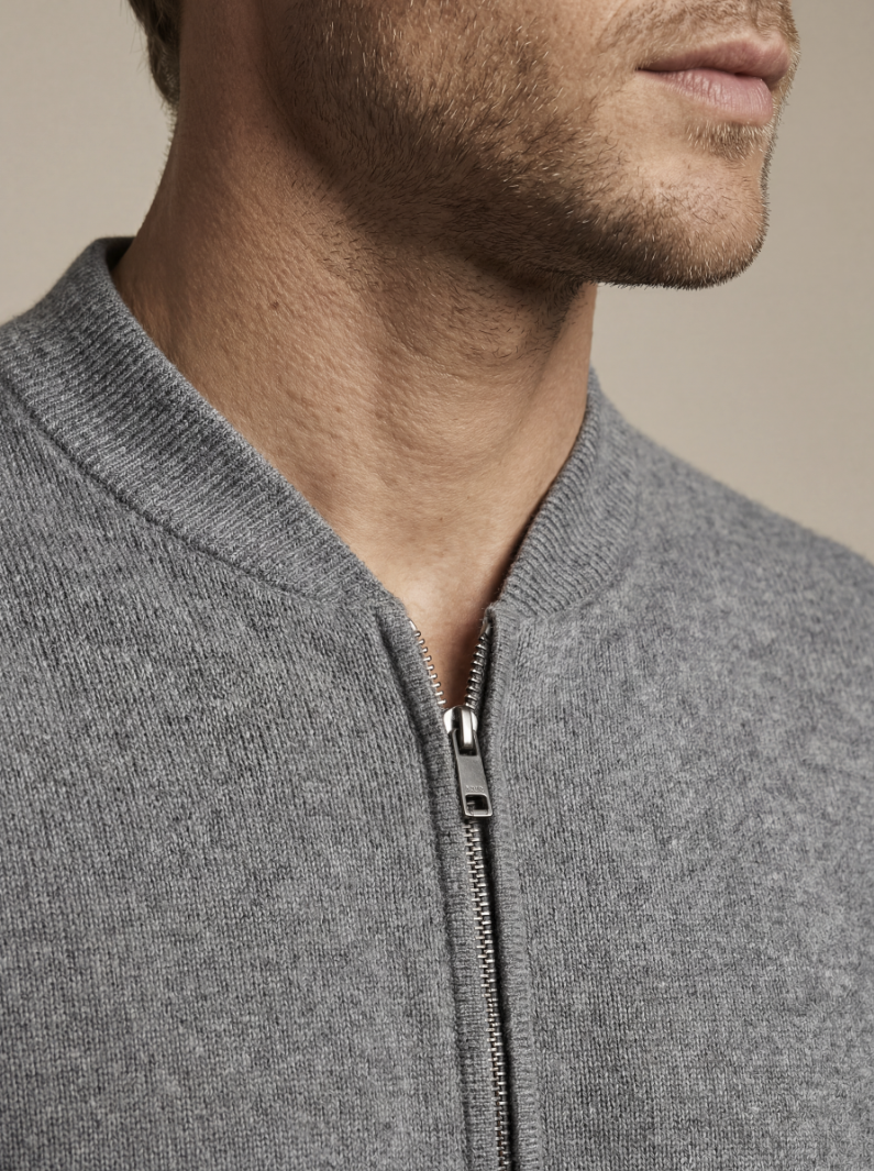 CONJUNTO CON CHAQUETA - GRIS CLARO