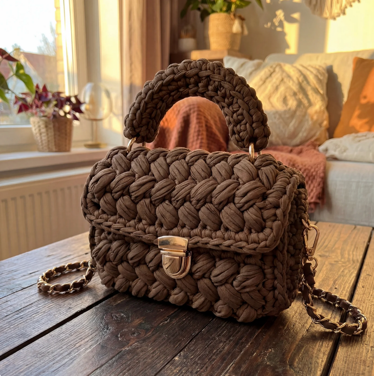 ITZEL - BOLSO CROCHET TEXTURIZADO A MANO