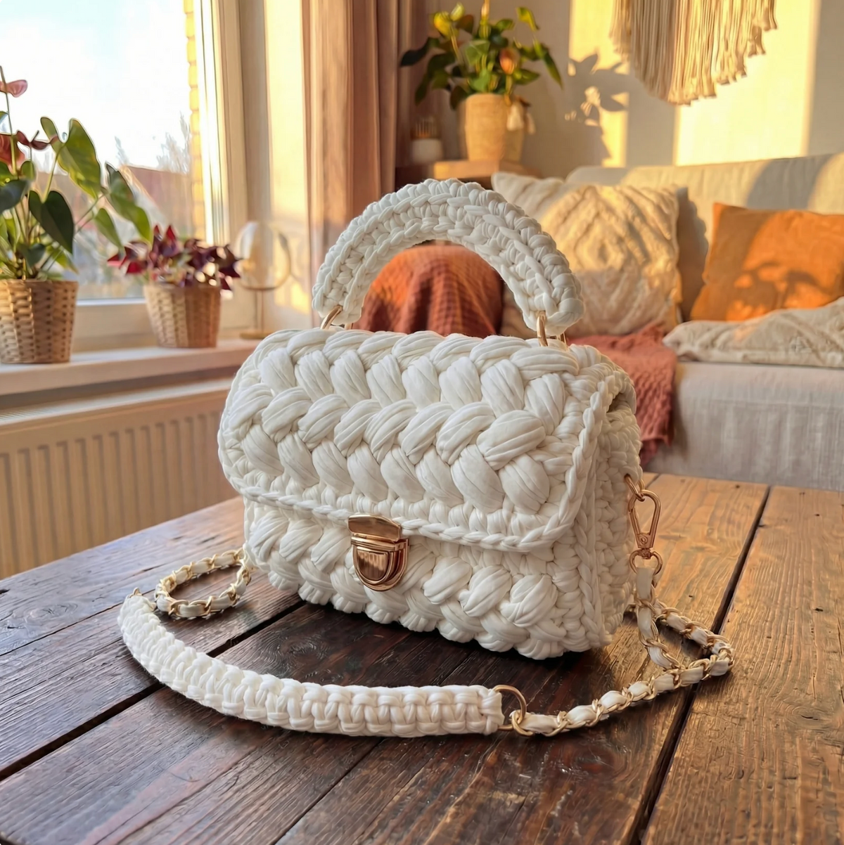 ITZEL - BOLSO CROCHET TEXTURIZADO A MANO