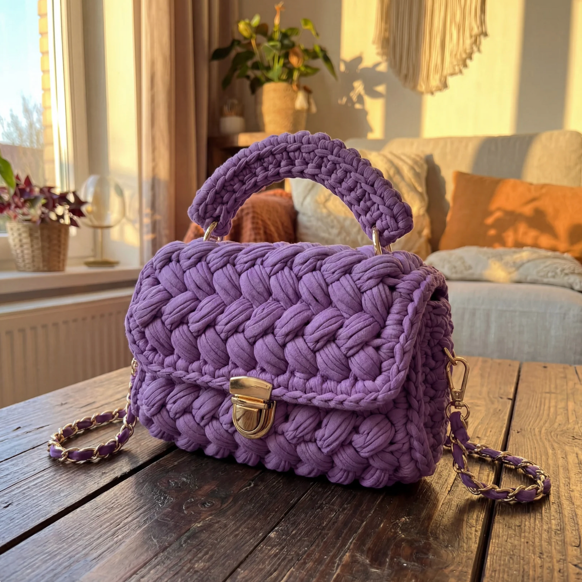 ITZEL - BOLSO CROCHET TEXTURIZADO A MANO